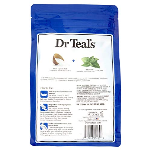 Dr Teal's Epsom Salt Bath Combo Pack (6 lbs Total), Restore & Replenish