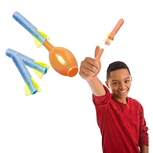 Toy Cubby Foam Rocket Launcher Set - Mega Pack of 12 - Hand Squeeze Pump - Parties, Birthdays, Gifts, Party Favors, Etc.