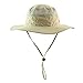 MOX Outdoor Fishing Hat Versatile UPF Beach Round Brim Hat with Chin Strap