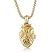 LBFEEL Stainless Steel Anatomical Organ Heart Pendant Necklace for Men in 3 Colors With a Gift Box