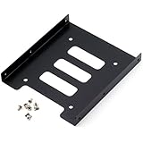 ZRM&amp;E 1-Pack 2.5 to 3.5 Inch SSD HDD Holder Metal Mounting Adapter Bracket Dock For Desktop PC SSD Server Hard Drive Tray ( 8pcs Screws Included )