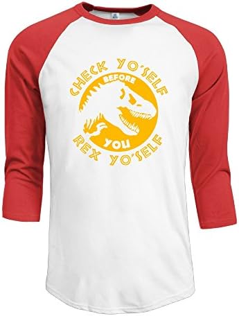 Men's Check Yo'Self Before You Rex Yo'Self Baseball Jerseys Baseball Shirts