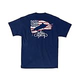 Guy Harvey Patriot T-Shirt - Navy Blue - XL