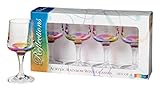 Merritt International Acrylic Rainbow Reflection Wine Glasses - Set of 4 (8 Ounces)