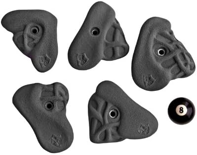 Atxarte Medium Tissue Jugs Climbing Holds, Black