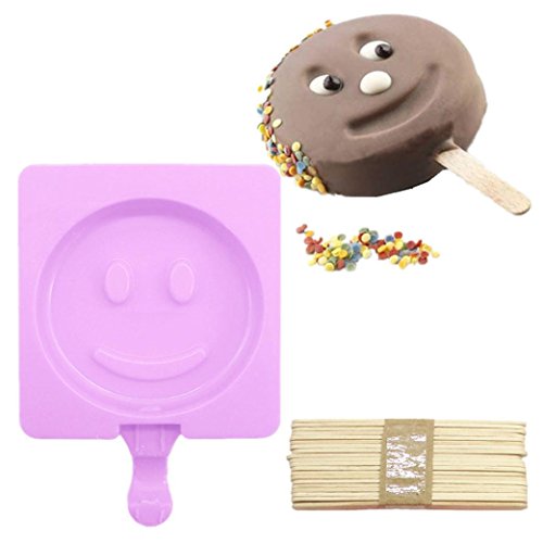image for Litetao Hot Sale! Silicone Ice Cream Mold Ice Lolly Molds Ice Cube Wit