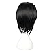 Cosplay Wig Half Color Long Hair (black)