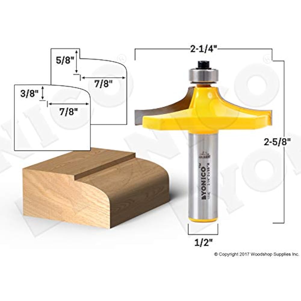 13140 21/4Inch Edge Treatment & Grooving Bits Diameter Thumbnail