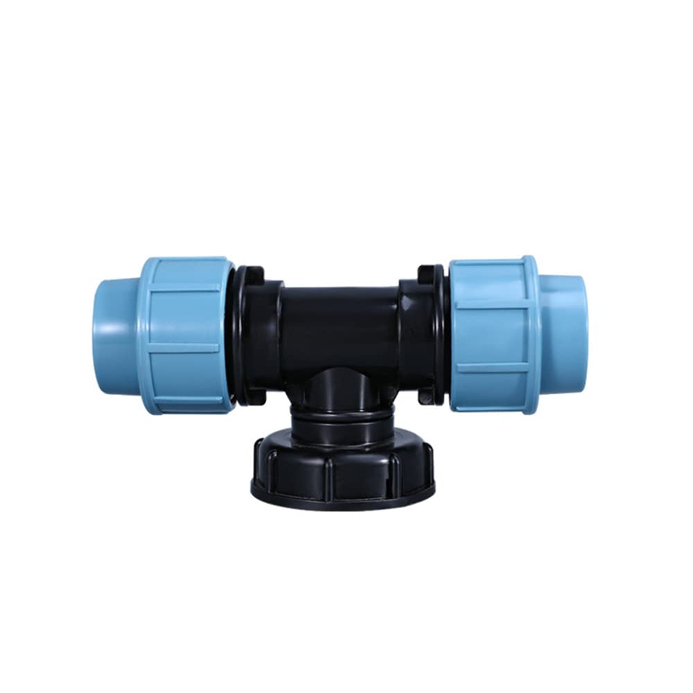 Aoktorkit IBC Tank Thread Connector s60x6 Adapter To Mdpe Water Pipe Fittings Tee Outlet 32mm