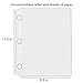 Sheet Protectors 8.5 x 11 Top Loading Page-Protectors-Clear-Sheet-Protectors for 3 Ring Binders Letter Size 200PCS