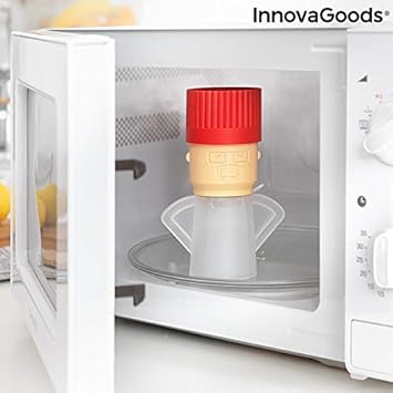 InnovaGoods Limpiador de Microondas Fuming Chef, Multicolor, 6, 5 ...