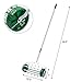 VINGLI Rolling Lawn Aerator with 51'' Handle, Push Spike Tine Roller for Home Garden Yard Patio Grass Soil Aeration, Roller Secured by Fasteners