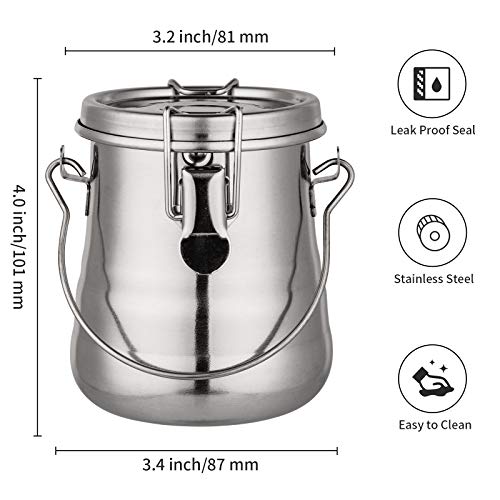 MyLifeUNIT Paint Brush Washer, Airtight Stainless Steel Brush Cleaner for Painting (Medium