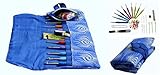 EXCELLENT CROCHET HOOK KIT w/ our 10 VERY POPULAR Hooks Sizes w/ Ergonomic Handles for EXCEPTIONAL COMFORT, ULTRA PREMIUM & MOST LOVED FABRIC Needle Case Organizer w/ Zipped Pocket ALL YOU NEED-IN-ONE
