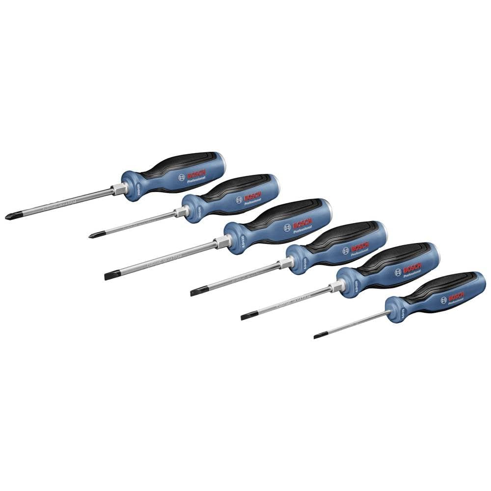 Bosch Professional six-piece Torx screwdriver set (Torx, S2 steel)