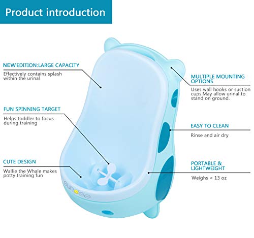 image for SUNDEE Cute Cow Urinal Potty Training for Boys with Funny Aiming Targe