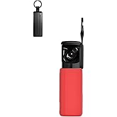 Case for Skullcandy Method 360 ANC True Wireless Earbuds,Soft Protective,BOVUGAC Silicone Case Cover with Keychain & Cleaning Kit & Lanyard for Method 360 ANC-Red