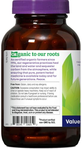 Oregon's Wild Harvest Non-GMO Organic Valerian Capsules Non Habit Forming Herbal Sleep Aid, Melatonin Free, 180Count