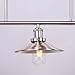 Wellmet 3 Lights Modern Pendant Lighting for Kitchen Island, Farmhouse Chandelier Dining Room Lighting Fixtures Hanging with Brushed Nickel Finish,Chandeliers Height Adjustable for Pool Table (Silver)