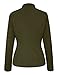 GRAPENT Women's Business Casual Buttons Pockets Open Front Blazer Suit Cardigan