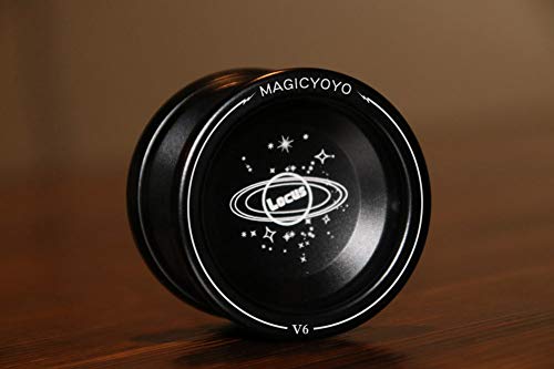 YOSTAR Responsive Beginners Yoyo Ball Bearing V6 Aluminum Metal Yoyos Ball Dual-Purpose Yoyo Christmas Birthday Gift + Bag, Glove, 5 Yoyo Strings (Black) - Thumbnail 5
