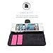 Snugg iPhone 5 / 5s Case, Black Leather iPhone 5/5s Flip Case Premium Wallet Phone Cover with Card Slots for Apple iPhone 5 / 5s