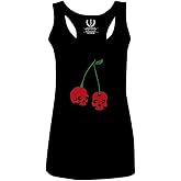 0398. Cool Motivational Quotes Graphic Skull Death Tattoo Art Cherry Good Society Women's Tank Top Racerback