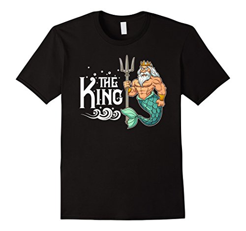 Mens the king poseidon tshirt xl black