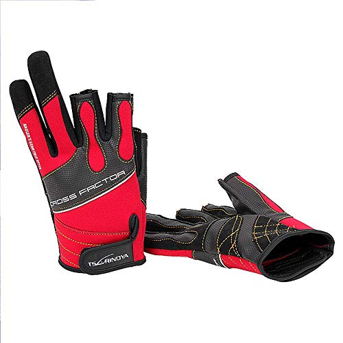 AISHANG Anti-Rutsch-Angelhandschuhe 3 Wasserfeste, atmungsaktive, rutschfeste Outdoor-Sporthandschuhe für das… – Bild 7