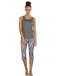 Camiseta icyZone. Camiseta con espalda nadadora, deportiva, para correr, entrenar o hacer yoga; para mujer