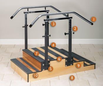 Adjustable Small Staircase 36" Clinton Select Series STAIRCASES for Physical Therapy - Exercise Equipment - Fitness Item# 4-6500-36