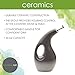 Rachael Ray Solid Glaze Ceramics EVOO Olive Oil Bottle Dispenser with Spout, 1 Piece, Gray Gradient