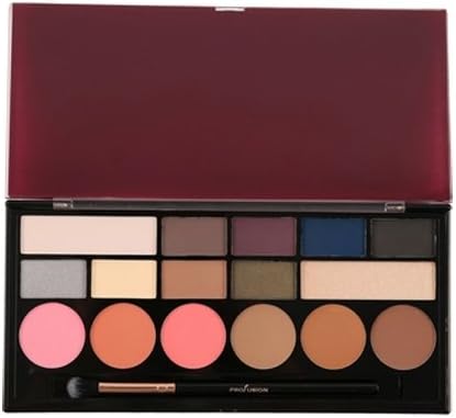 PROFUSION Glamour 16 Color Face & Eyes Palette - Smoky