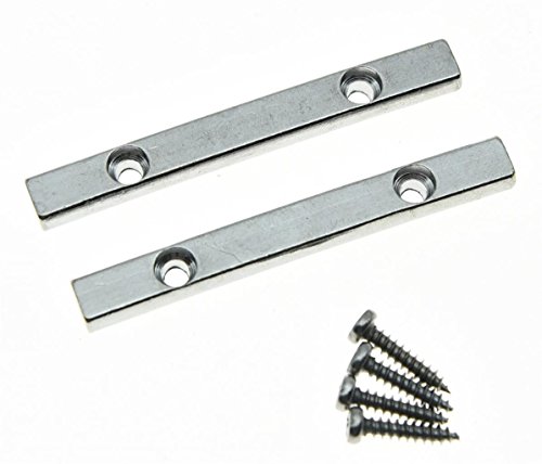 KAISH 2pcs Chrome 44.5mm Guitar String Retainer Bar for Floyd Rose Guitar