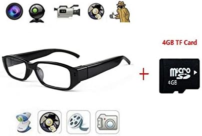 YuFei Mini HD 720P Glasses Hidden Eyewear Camera Security Cam DVR Video Recorder Spy Camera 4GB