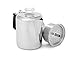 GSI Outdoors Glacier Stainless Steel Percolator Coffee Pot with Silicone Handle