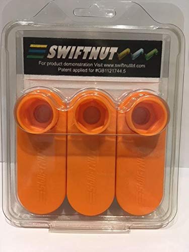 SWIFTNUT Nut-Runners for Threaded Rod Using Cordless Drill, Pack of 3 for 12mm (M12) Nuts