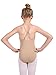 DANSHOW Women and Girls Nude Seamless Camisole Undergarment Leotard with Transition Straps