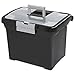 STERILITE Portable File Box, Black (ST1871-9004)