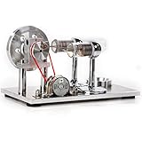 Sunnytech Hot Air Stirling Engine Motor Model Educational Toy Electricity Generator Colorful LED (SC001)