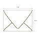 A7 White Envelopes 5 x 7 With Gold Border,- 50 Pack,For 5x7 Cards| Quick Self Seal| Perfect for Weddings, Invitations, Photos, Graduation, Baby Shower| 250GSM Luxury paper|5.25 x 7.25 Inches (White))