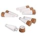 Docooler 8PCS Hexagon Cork Shaped USB Rechargeable LED Night Light Super Bright Empty Wine Bottle Lamp for Party Patio Xmas