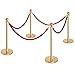 Goplus Red Velvet Stanchion Rope, 5Ft 1.5