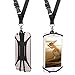 Cell Phone Lanyard Strap Universal Smartphone Case Cover Neck Holder Wrist Strap Compatible i Phone X 8 7 6 Plus Galaxy S9 S8 S7 Plus Note 8 Moto LG & More (Dark Black)