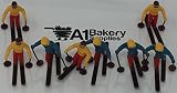 A1BakerySupplies Cup Cake Decorating Pick Cupcake Decorator ( 8 piece Skiers Set)