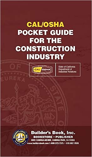 Cal Osha Pocket Guide For The Construction Industry State Of California Dept Of Industrial Relations 9781622701070 Amazon Com Books