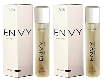 Envy Women's Deo Natural Spray Pack of 2, 60ml