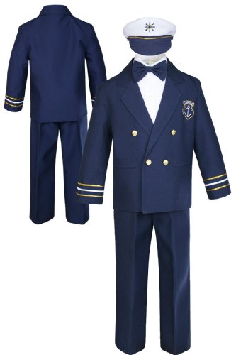 Unotux Sailor Captain Suit for Boy Outfits from New Born to 7 Years Old
