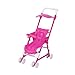 MonkeyJack Pink Baby Cot Bed + Rocking Bed + Baby Stroller + Rocking Horse Nursery Room Accessory for 10cm/3.94inch Dolls