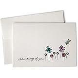Dragonfly in The Garden Thinking of You Cards with Envelopes - Sympathy Cards for Any Occasion - 24 Pack